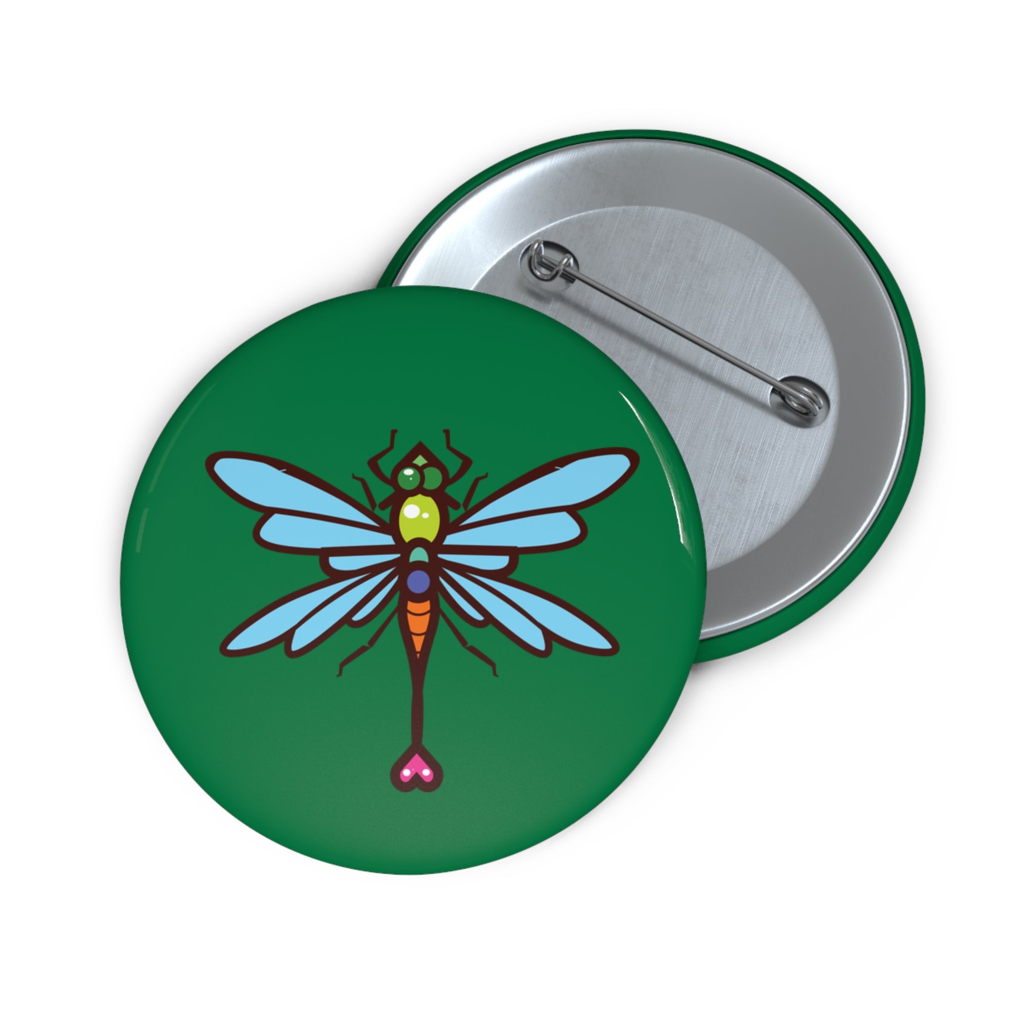 Dragonfly Button  (green)