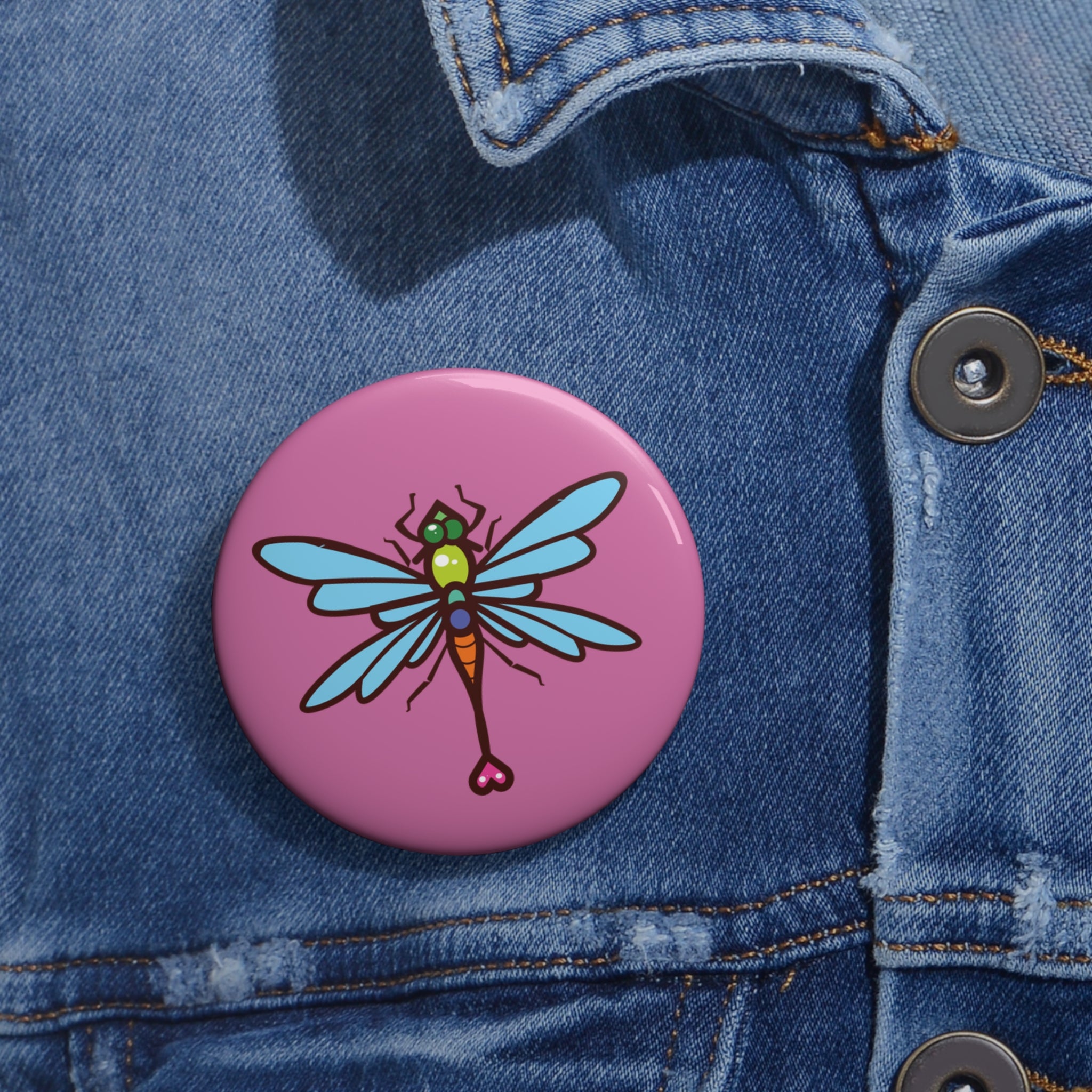 DragonFly Button (pink)