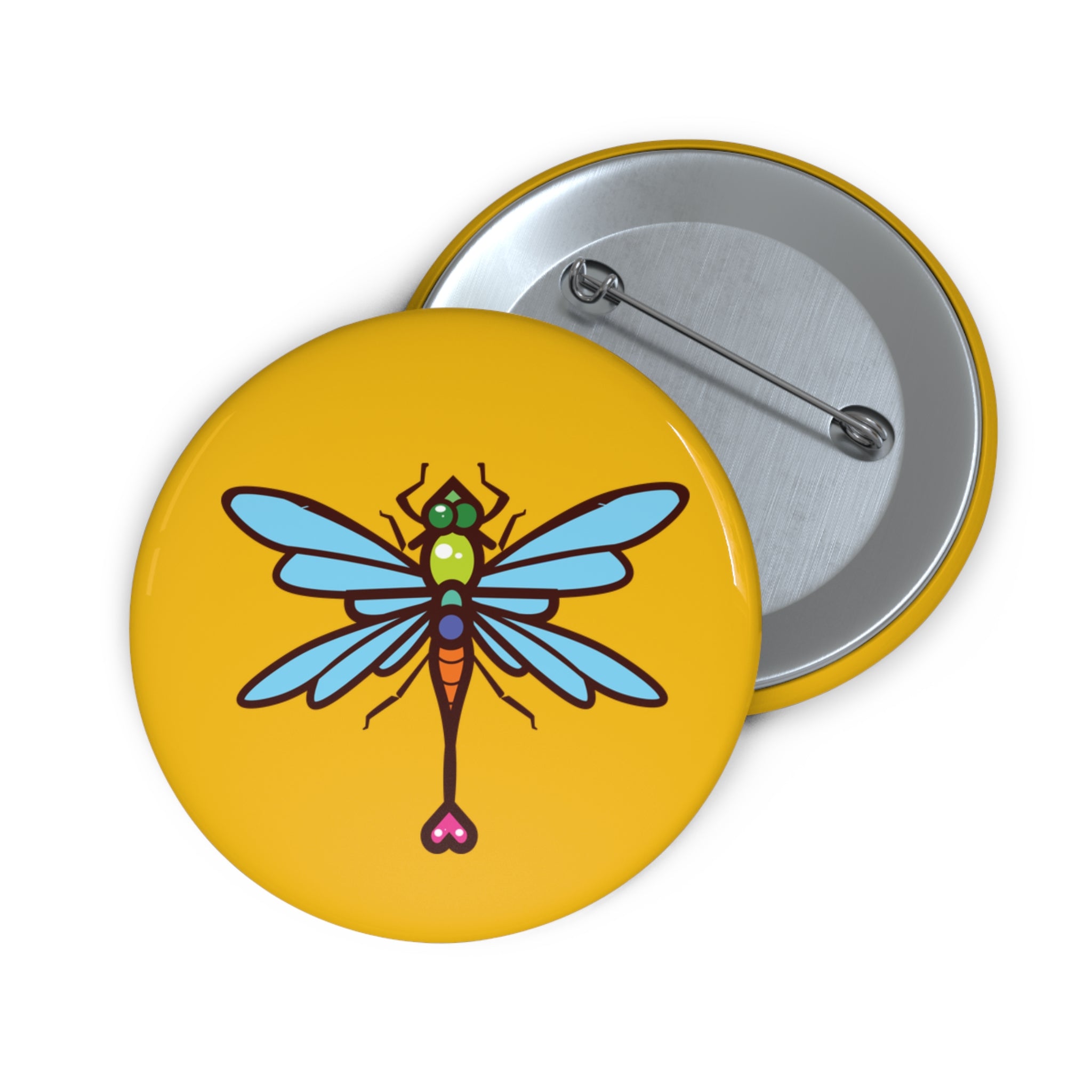 Dragonfly Button (yellow)